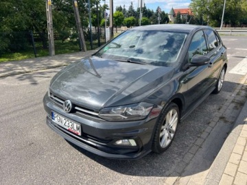Volkswagen Polo VI Hatchback 5d 1.0 TSI 115KM 2019 Volkswagen Polo Ledy R-Line Klimatyzacja El.Szyby El.Lusterka Tempomat Now
