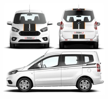 Samolepky maska, zadní strana a boky Ford Tourneo Courier