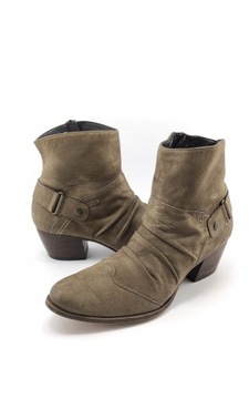 серые ботильоны 38,5