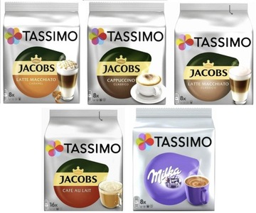 Kapsułki do Tassimo kawy mleczne zestaw 48 szt.