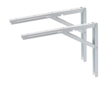 2 x SKŁADANY WSPORNIK KĄTOWNIK POD PÓŁKĘ 400 BIAŁY