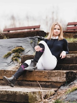 Skarpetki jeździeckie podkolanówki letnie z mikrofibrą od COMODO roz. 39-42