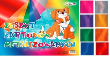 Zeszyt kartony metalizowane 25x35cm ZKM-2924