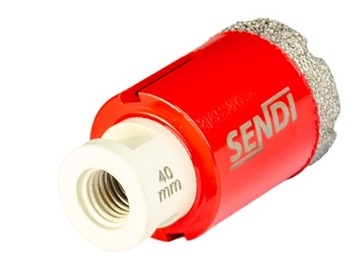 SENDI wiertło koronka otwornica 40mm gres płytki