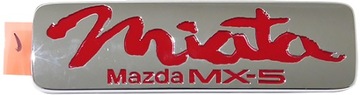 NAPIS EMBLEMAT BAGAŻNIKA MAZDA MX-5 NA MIATA 1990-1998 CZERWONY ORYGINAŁ