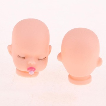 10 шт., мини-виниловая голова для спящей куклы