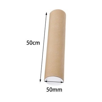 Tuba Plakatowa Kartonowa Duża z Zakrętkami 50cm