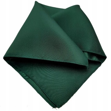 CIEMNA ZIELEŃ BUTELKOWA MODNA POSZETKA CHUSTECZKA