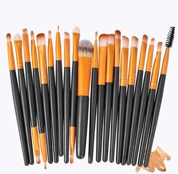 Набор профессиональных кистей для макияжа, 20 шт.