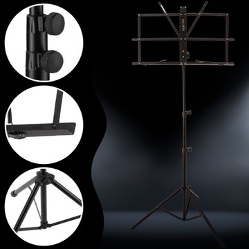 НАСТОЛЬНАЯ ПОДСТАВКА, РЕГУЛИРУЕМАЯ МУЗЫКАЛЬНАЯ ПОДСТАВКА, СКЛАДНАЯ КРЫШКА, 130 см