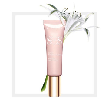 CLARINS SOS PRIMER 01 RÓŻANY 30ML - Żelowy podkład nawilżający z filtrem UV