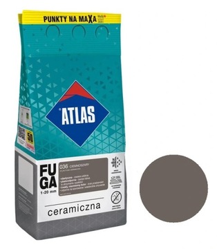 ATLAS fuga CERAMICZNA 036 szary ciemny 2kg
