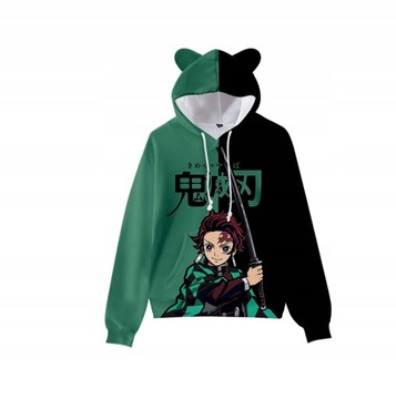 Bluza Demon slayer MULTIKOLOR kocie USZY