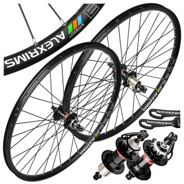 KOMPLET KOŁA ROWEROWE P+T ALEXRIMS MD23 29'' 622x23 NOVATEC TARCZA TUBELESS