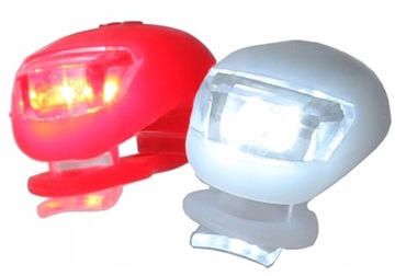 ICRO Велосипедное седло Велосипедный фонарь Передний задний светодиодный водонепроницаемый комплект