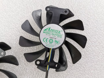 2 вентилятора ZOTAC GTX 1070, 1080 А, 8 ГБ, 0,45 А
