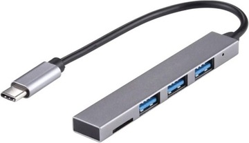 HUB Czytnik kart USB 3.1 Typ C 3x USB 3.0 MicroSD