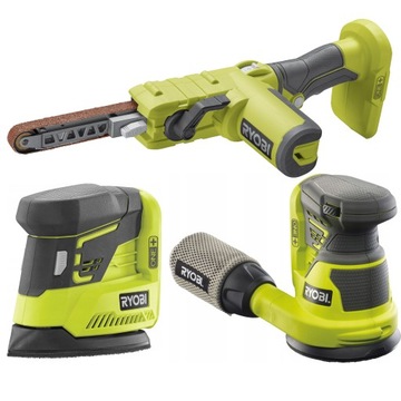 Ленточно-шлифовальная машина RYOBI DELTA PEX R18CK3D-0GJ 18V.