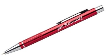 Elegancki długopis metalowy z Grawerem logo firmy, rysunek, personalizacja