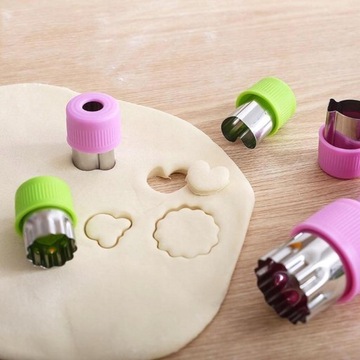 12 шт. РЕЗКИ ДЛЯ ОВОЩЕЙ, ФРУКТОВ, ПЕЧЕНЬЯ, ФОРМОВКИ ДЛЯ СЭНДВИЧЕЙ