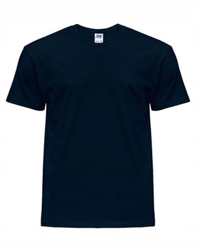 T-shirt koszulka bawełna męska wygodna granat r XS