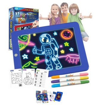 Tablet dla dzieci MAGICZNY TABLET MAGIC PAD ZNIKOPIS TABLICA LED 25,5 cm x