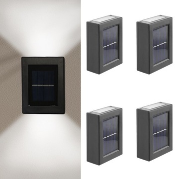 LAMPKI SOLARNE OGRODOWE LED NA TARAS SCHODY 8 SZT