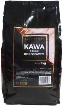 Kawy Świata kawa ziarnista o smaku KOKOSOWYM 1kg