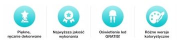 ДЕКОРИРОВАННЫЙ КОНУС РОЖДЕСТВЕНСКИЙ ОРНАМЕНТ ИСКУССТВЕННАЯ РОЖДЕСТВЕНСКАЯ ЕЛКА УКРАШЕННАЯ 130см + LED
