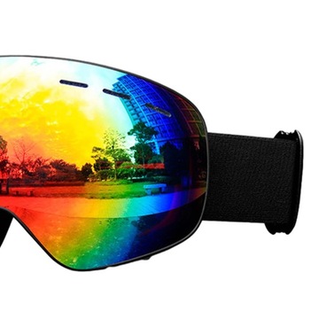 Gogle narciarskie Okulary przeciwsłoneczne Dwuwarstwowe soczewki Okulary przeciwmgielne Snowboard Style B