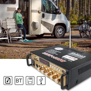 ЦИФРОВОЙ СТЕРЕОФОННЫЙ УСИЛИТЕЛЬ BLUETOOTH-РЕСИВЕР ДИНАМИК 300 Вт + ПУЛЬТ ДИСТАНЦИОННОГО УПРАВЛЕНИЯ