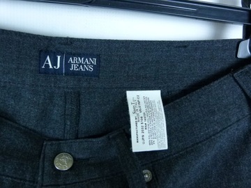 Armani Jeans Comfort Fit męskie szare spodnie vintage / 34 pas 84 cm