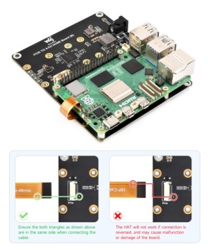 Адаптер PCIe для 4 твердотельных накопителей NVMe M.2 для Raspberry Pi 5