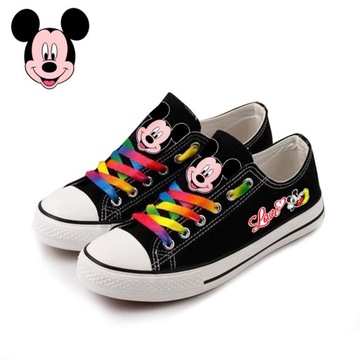 MikeyMouse Niskie płócienne buty z Myszką Miki w koreańskim stylu, urocze
