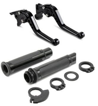 КОРОТКИЕ СПОРТИВНЫЕ РУЧКИ С ЧПУ + СИНИЕ ПЕРЕКЛЮЧАТЕЛИ -10%