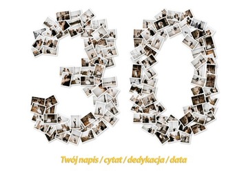 Коллаж из фотографий в виде цифр - фотопечать 40х60.