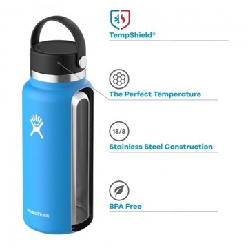 Бутылка HYDRO FLASK WIDE MORTH 2.0 946 мл Черный