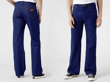WRANGLER FOX spodnie jeansowe męskie bootcut dzwony W34 L32