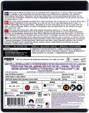 МИССИЯ: НЕВЫПОЛНИМА 3 [BLU-RAY 4K]+[BLU-RAY]