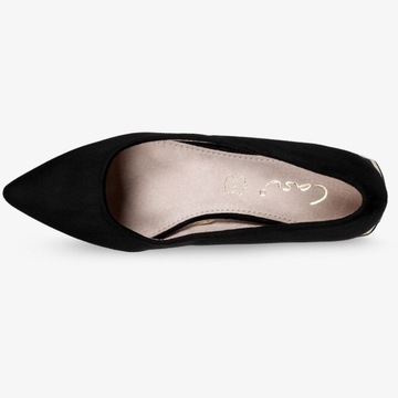 БАЛЕТКИ ЖЕНСКИЕ НА НИЗКОМ КАБЛУКЕ, ОСТОРОЧНЫМ НОСКОМ, КОЖАНОЙ СТЕКЛЕТКЕ, размер 38