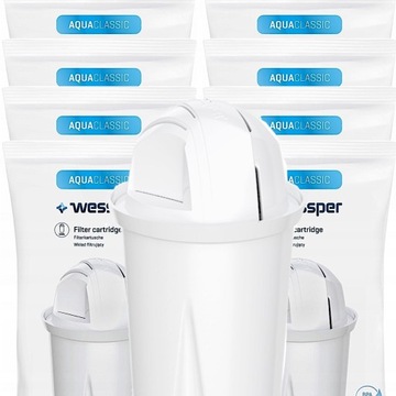 10x ФИЛЬТР WESSPER AQUACLASSIC для ВОДЫ AQUA CLASSIC для КУВШИНА BRITA DAFI