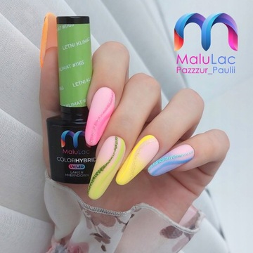 12x MaluLac Lakier hybrydowy baza top + KUFEREK