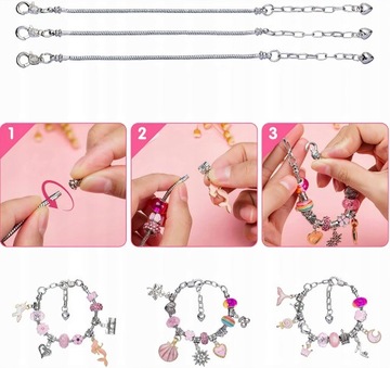 НАБОР БУСИН ДЛЯ ИЗГОТОВЛЕНИЯ ЮВЕЛИРНЫХ БРАСЛЕТОВ БУСЕРЫ ПОДАРОК