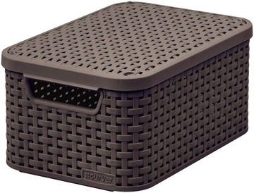 CURVER koszyk, pojemnik Rattan Syle S z pokrywą 6l