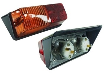 LAMPA TYLNA LEWA METALOWA T-25 FP209 + ŻARÓWKI LUX