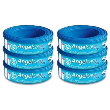 ANGELCARE WKŁADY DO POJEMNIKA NA PIELUCHY WORKI x6