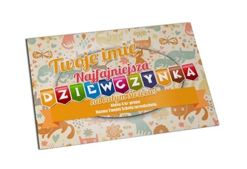 Magnes na lodówkę DZIEWCZYNY + Twoje imię 7x10
