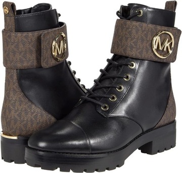 MICHAEL KORS TATUM Boots Nowe Buty Skórzane Damskie 9M Oryginalne 100%