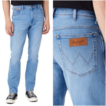 WRANGLER TEXAS SLIM MĘSKIE SPODNIE JEANSY W33 L32