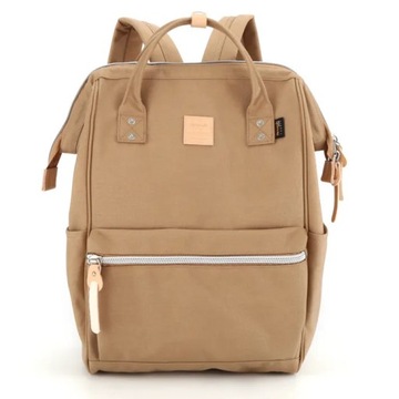 WRO Damski plecak szkolny Himawari HM1882 na laptopa 15,6 CORDURA camelowy